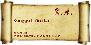 Kengyel Anita névjegykártya